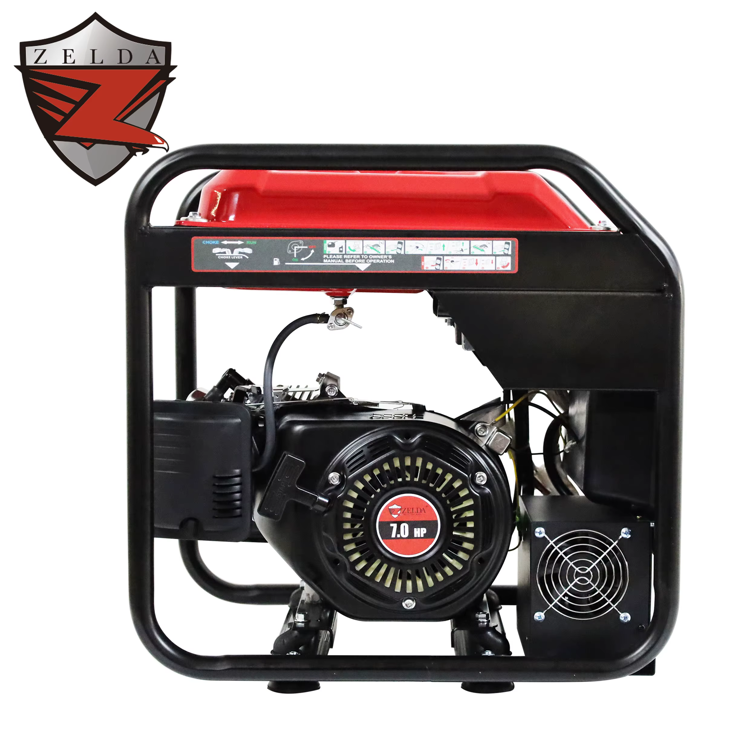 Zelda 110V 60Hz 12v Dc Portable Gasoline Welding Generator 3KW Gasoline Generator Single Phase 130A Welding Generator — image 4