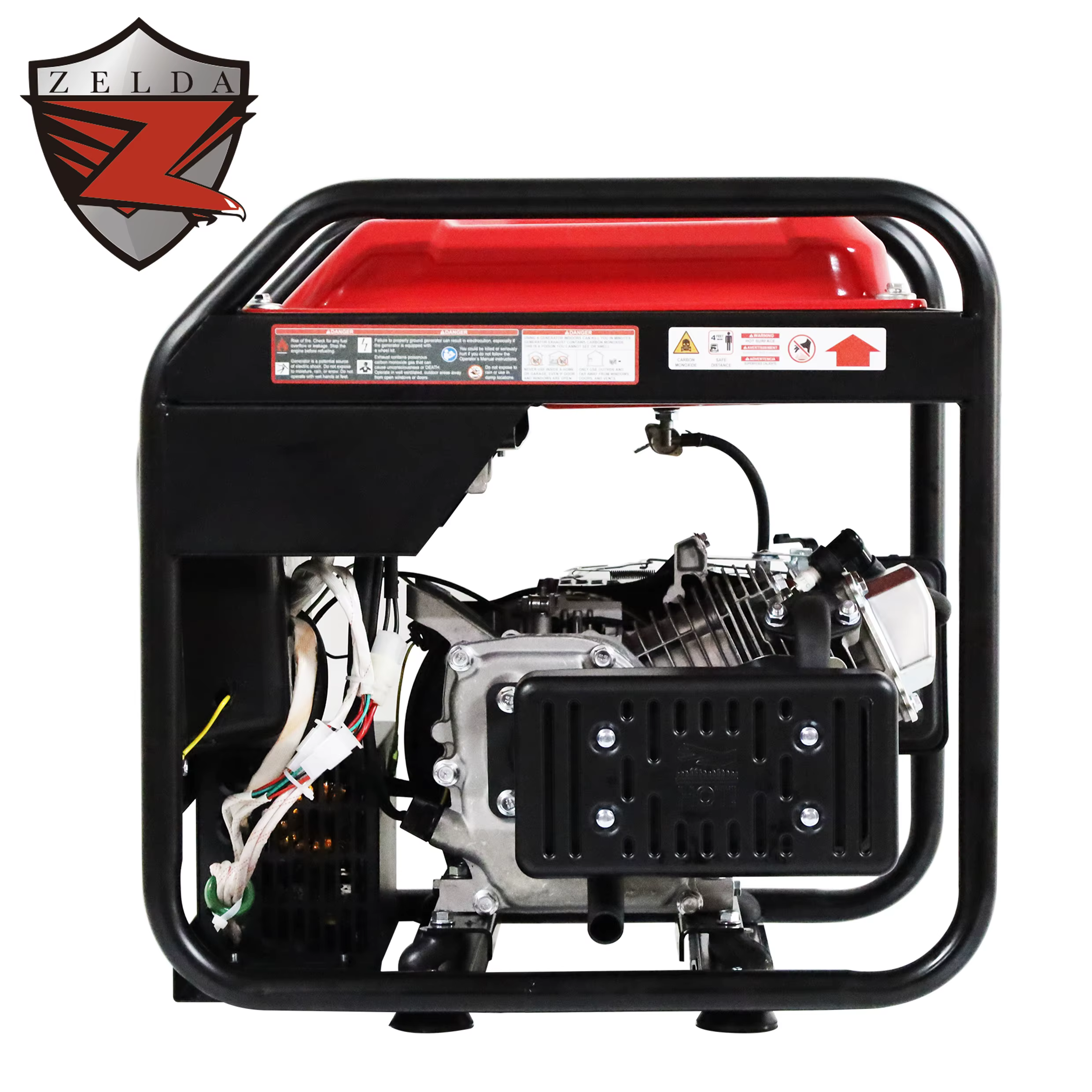 Zelda 110V 60Hz 12v Dc Portable Gasoline Welding Generator 3KW Gasoline Generator Single Phase 130A Welding Generator — image 5