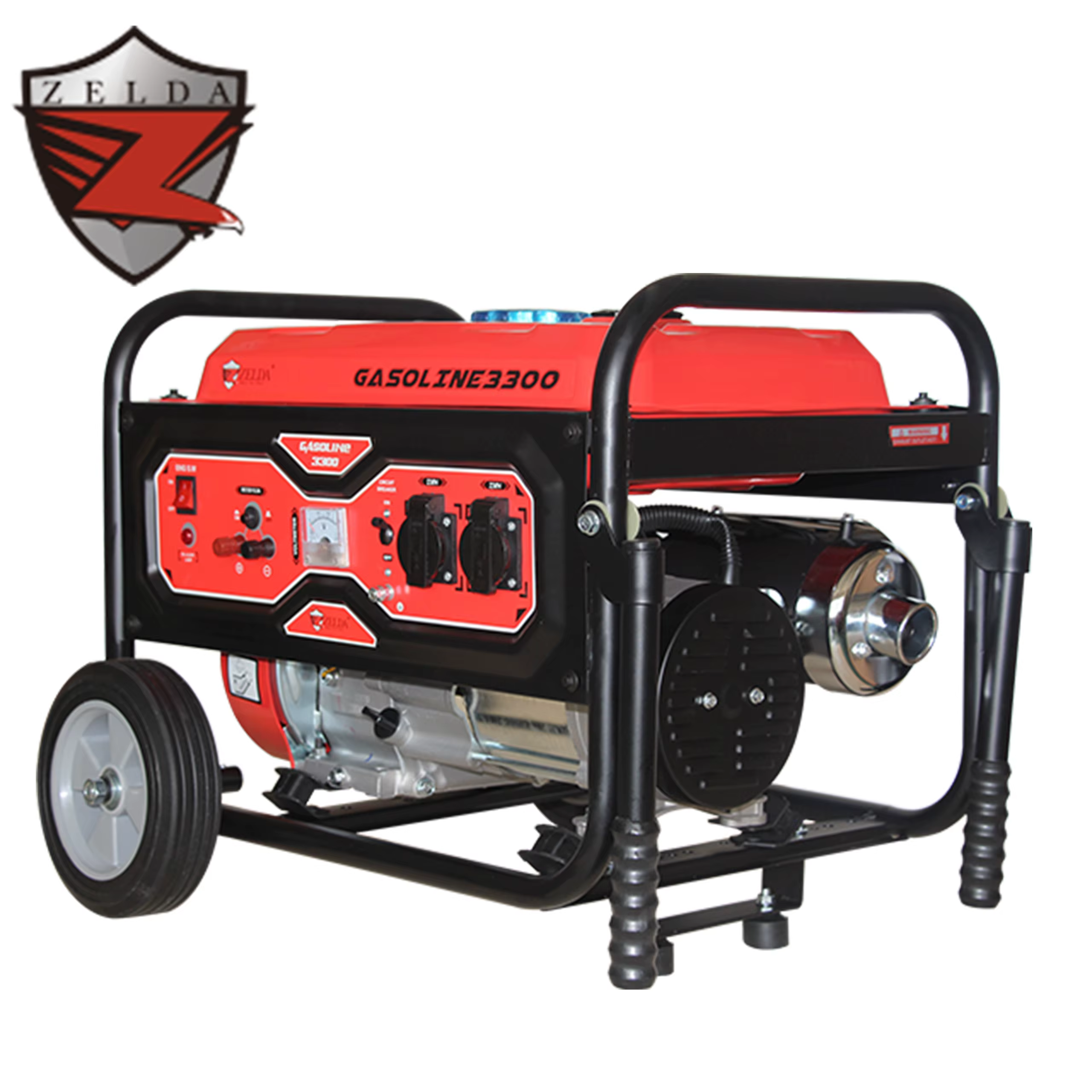 Zelda 220V 50HZ Portable Generators 3300W 15L Gasoline Single-Phase Air-Cooled Engine for Home Use — image 2