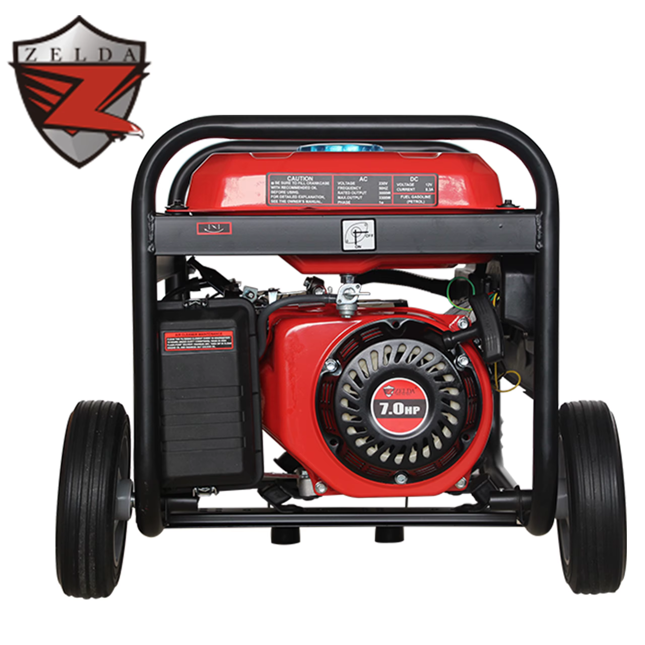 Zelda 220V 50HZ Portable Generators 3300W 15L Gasoline Single-Phase Air-Cooled Engine for Home Use — image 6