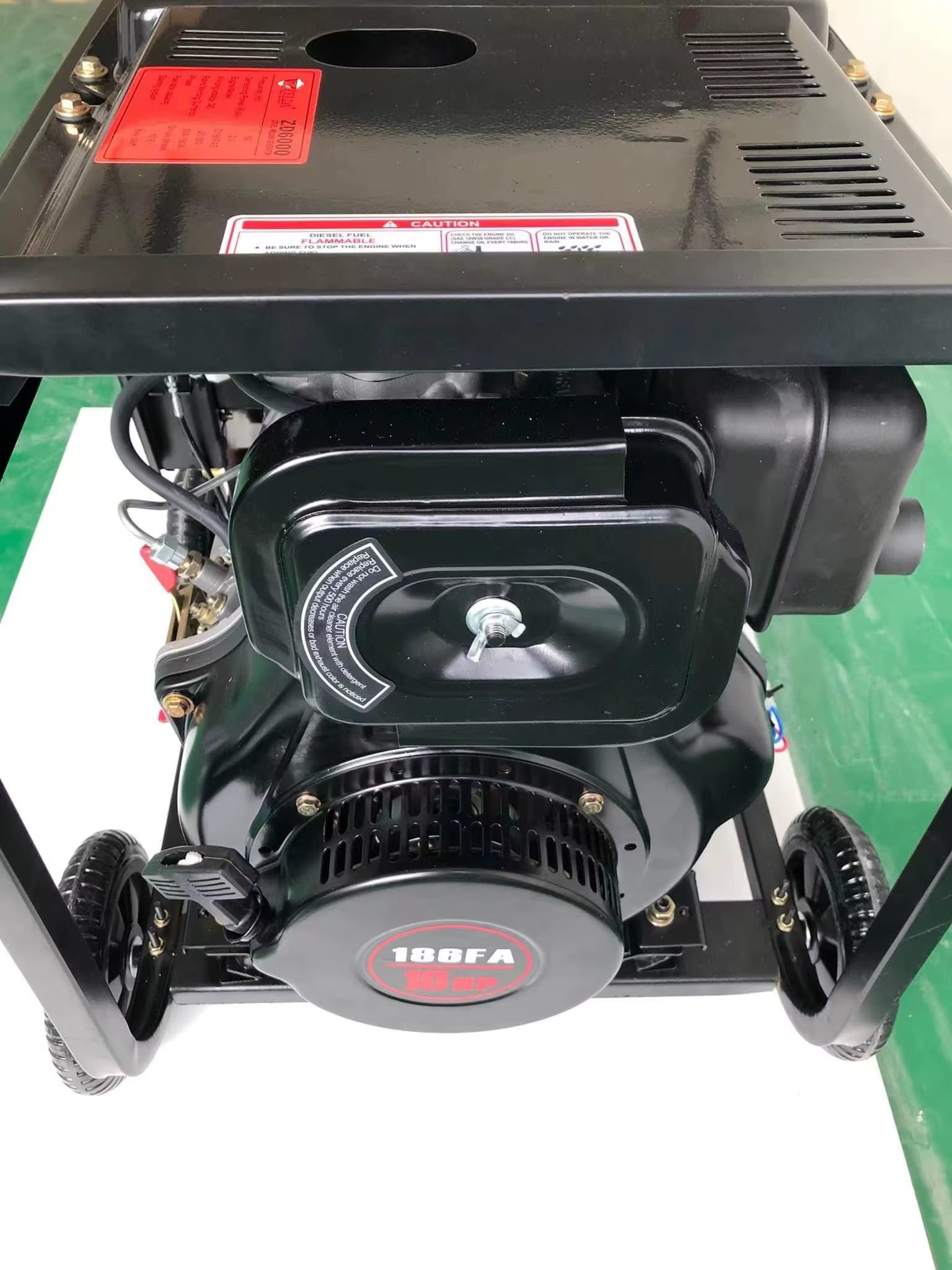 ZELDA New 5KW Welding Generator Electric 32A Battery Starting System Double Voltage 110V/220V Generator Diesel Welding Generator — image 3