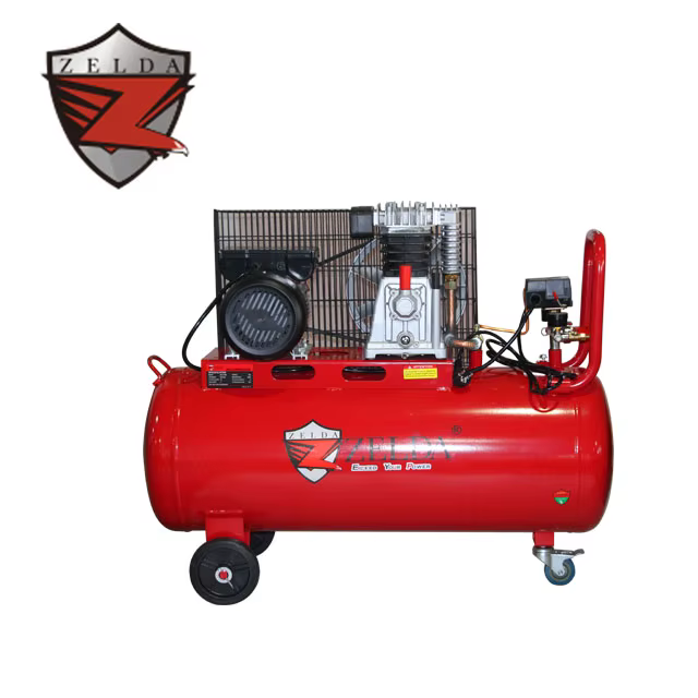 Zelda 3HP 100L Belt Piston Driven Air Compressor with 140mm Cylinder Pneumatic Tools OEM Customizable Air Compressor — image 3
