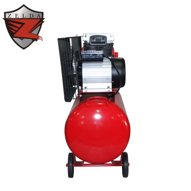 Zelda 3HP 100L Belt Piston Driven Air Compressor with 140mm Cylinder Pneumatic Tools OEM Customizable Air Compressor — image 4