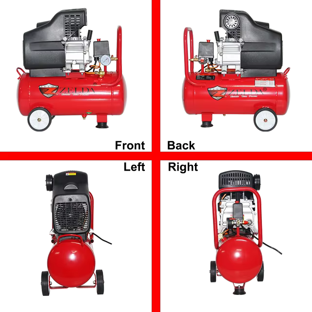 Zelda New Design 24L 220V 8 Bar/115psi Compressor Air Pump Portable 250L/Min Direct Driven Air Compressor — image 4