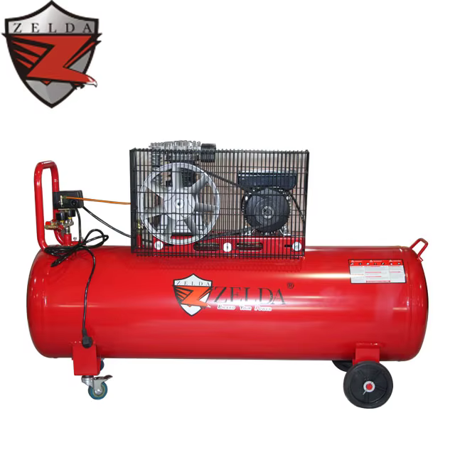 Portable 3HP 200L 220V Industrial Belt Piston Driven Air Pump Compressor Pneumatic Tools — image 3