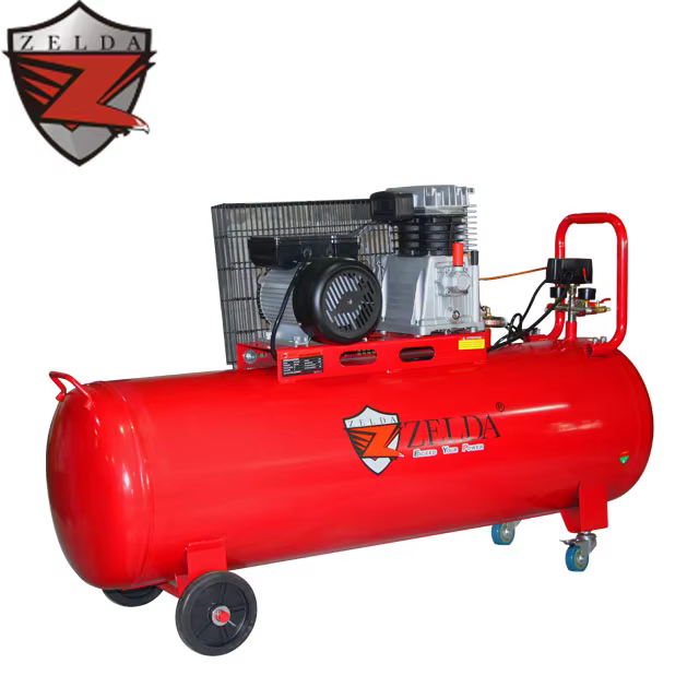 Portable 3HP 200L 220V Industrial Belt Piston Driven Air Pump Compressor Pneumatic Tools — image 4