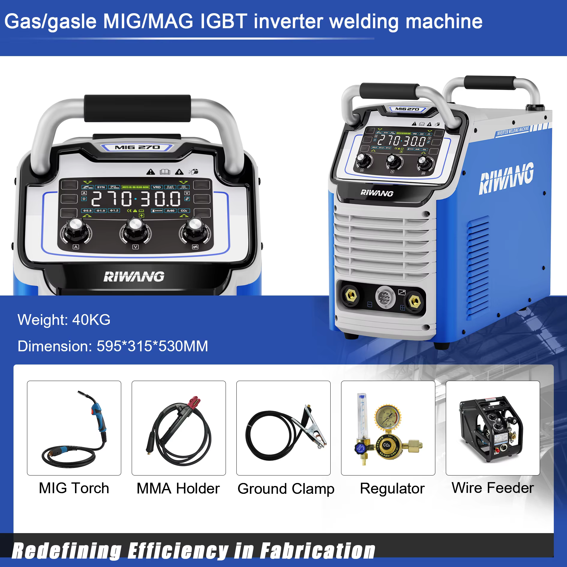 Durable MIG-270I Inverter Welder Machine 380V MIG Welding Equipment — image 4