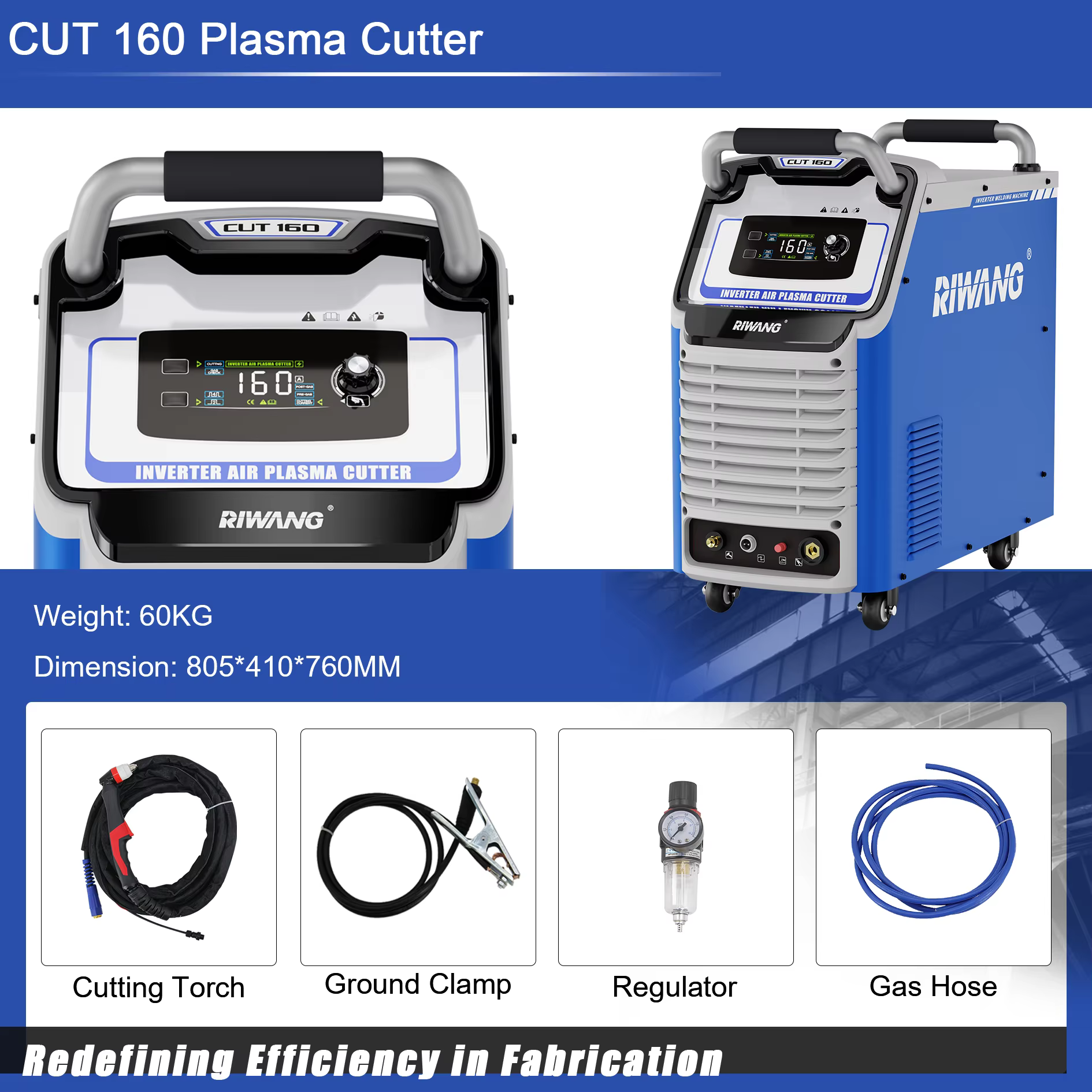 Professional 160 IGBT Digital Air Plasma Cutting Machine 380V Precision Preset Current Steel Aluminum Industrial Electric Cutter — image 4