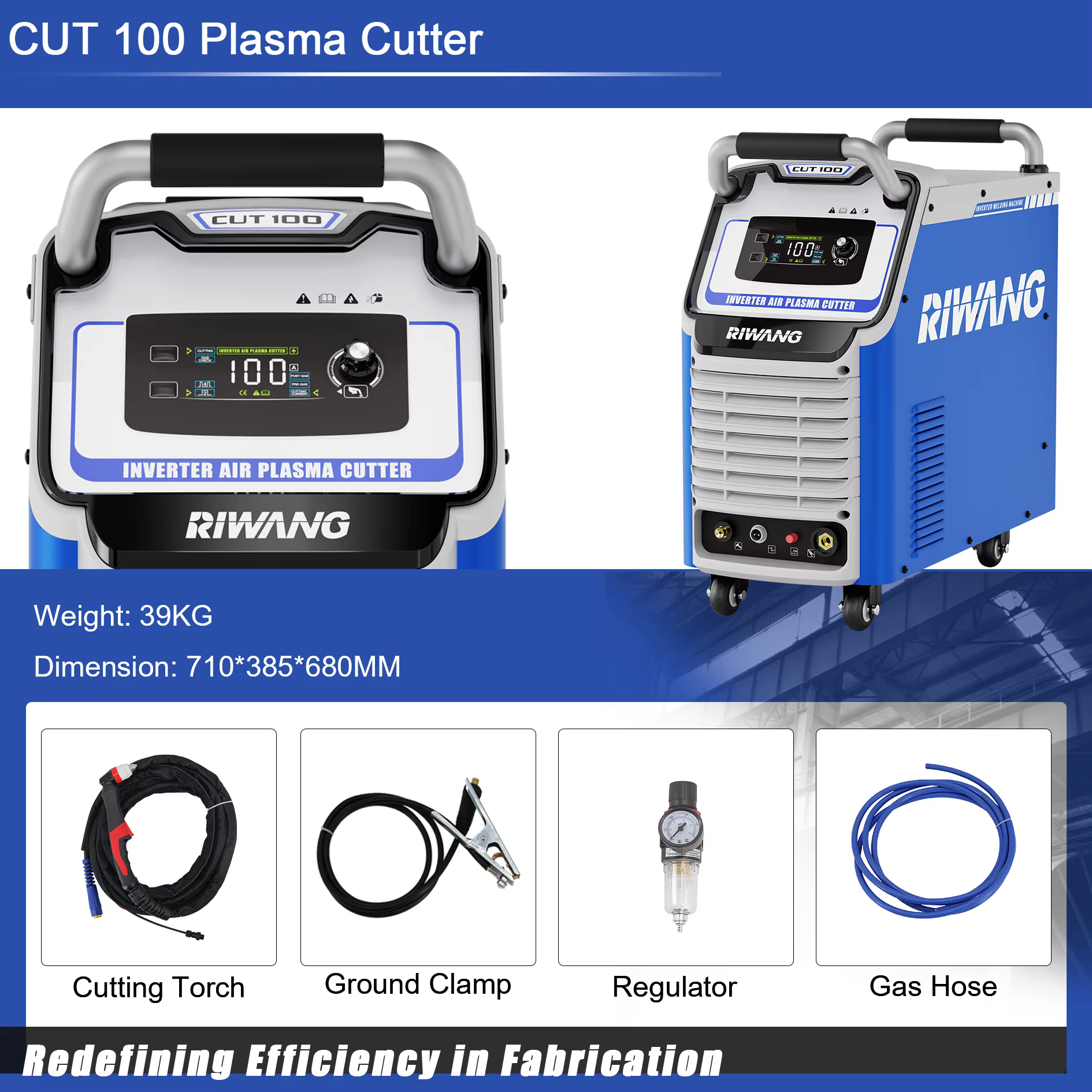 CUT 100 Inverter Portable CNC Plasma Cutting Machine for Steel Stainless Steel Aluminum Metal Cutting — image 4