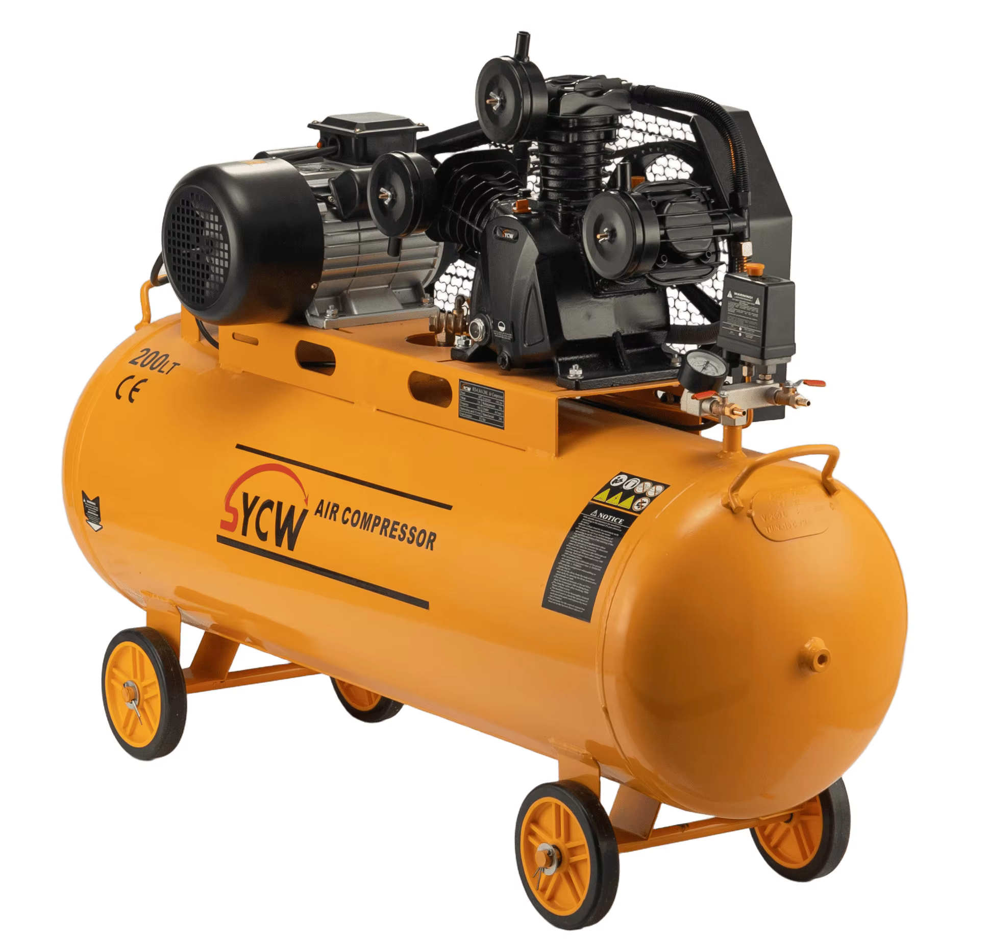 SHENYUAN 4HP 3KW Piston Air Compressor  380V/220V Belt Drive Air Compressor Industrial Air Compressor WD-0.36/8-300L — image 4