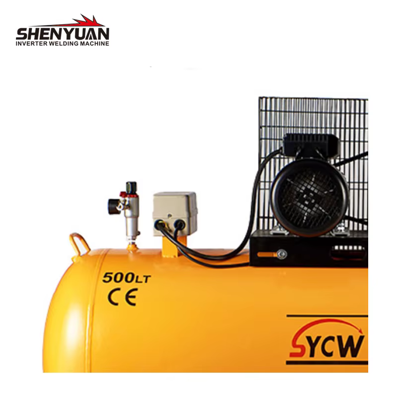 Industrial Grade Large Capacity Belt Driven air Compressor 500 Liters Customizable logo 5.5 HP 600L/MIN Cfm air Compressor — image 3