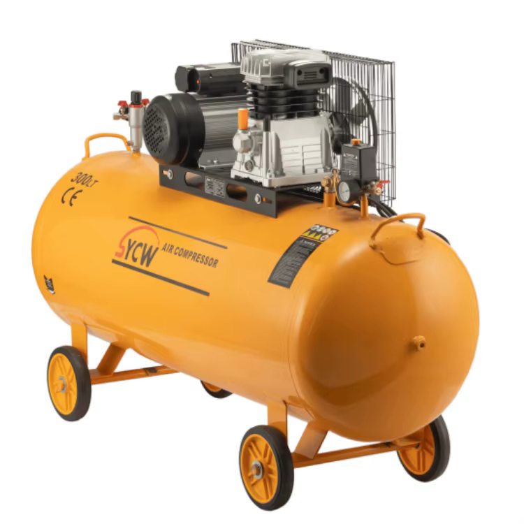SHENYUAN Industrial Big air Compressor Belt Driven Piston Italian Head 7.5HP 10HP 500L 300L air Compressor Supplier — image 3