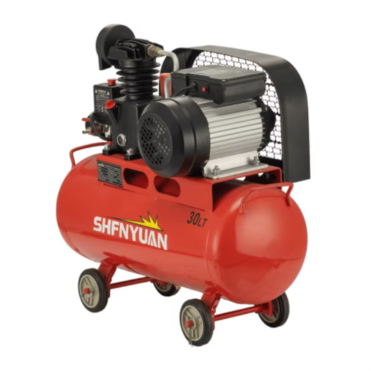 SHENYUAN Industry Belt Driver 1HP 30L Piston Air Compressor Machine Prices Portable — image 2