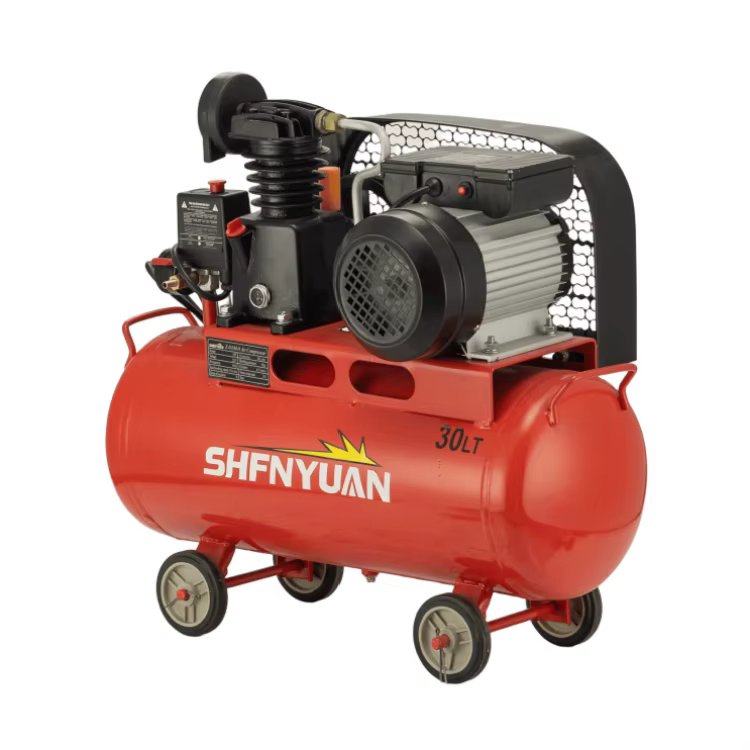 SHENYUAN Industry Belt Driver 1HP 30L Piston Air Compressor Machine Prices Portable — image 3