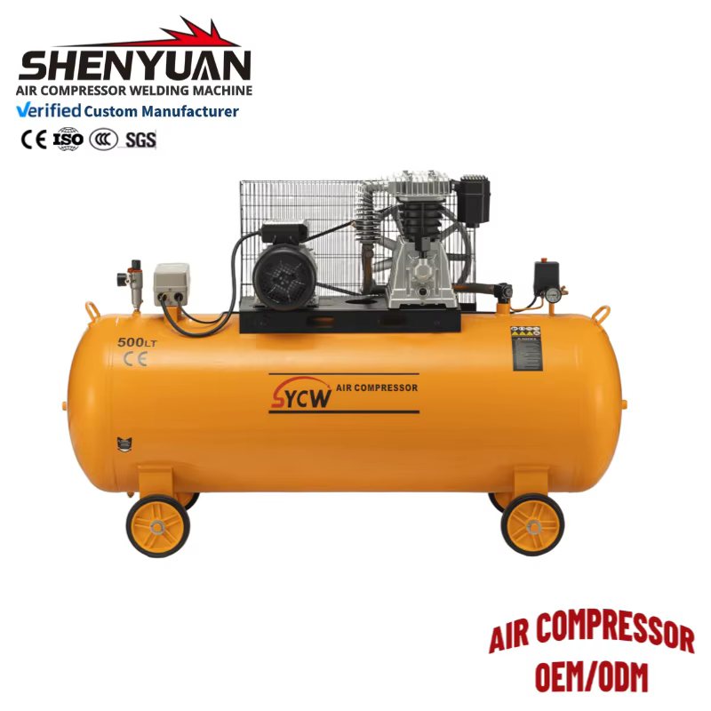 Shenyuan High Quality 5.5HP 220V Air Compressor 500 Liter 900 Speed CUSTOM LOGO Air Compression — image 2