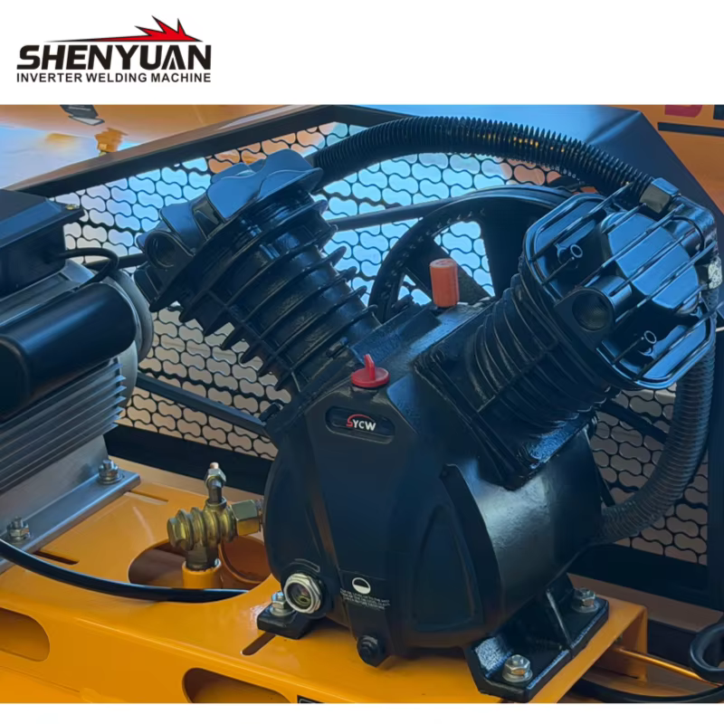 Hot Seller 2.2kw Electric Diesel Piston Tire Air Compressor 100L Belt Portable 380v PLC AC Industrial Spare Parts Motor — image 3