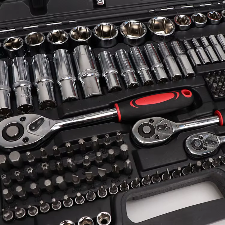 216 Pieces Mechanics Tool Set, General Purpose Mixed Sockets and Wrenches, Hand Tool Set Auto Repair Tool Kit with Storage Case — image 2