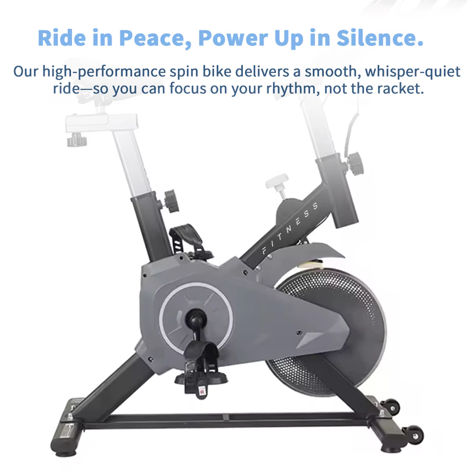 Hot Sale Home Use Luxury 4kgs Flywheel Spinning Bike Sweat-proof Seat Mini Indoor Exercise Bike — image 4