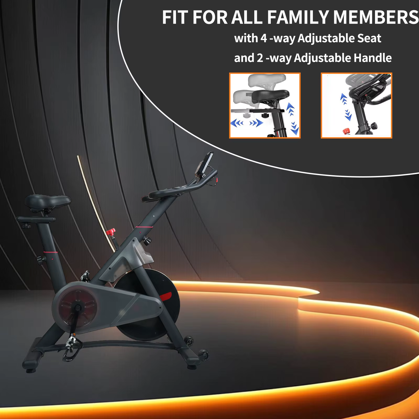 Cheap Prices Cardio Exercise Spin Bike Gym Fitness Equipment Magnetic Exercise Spinning Bikes — image 2