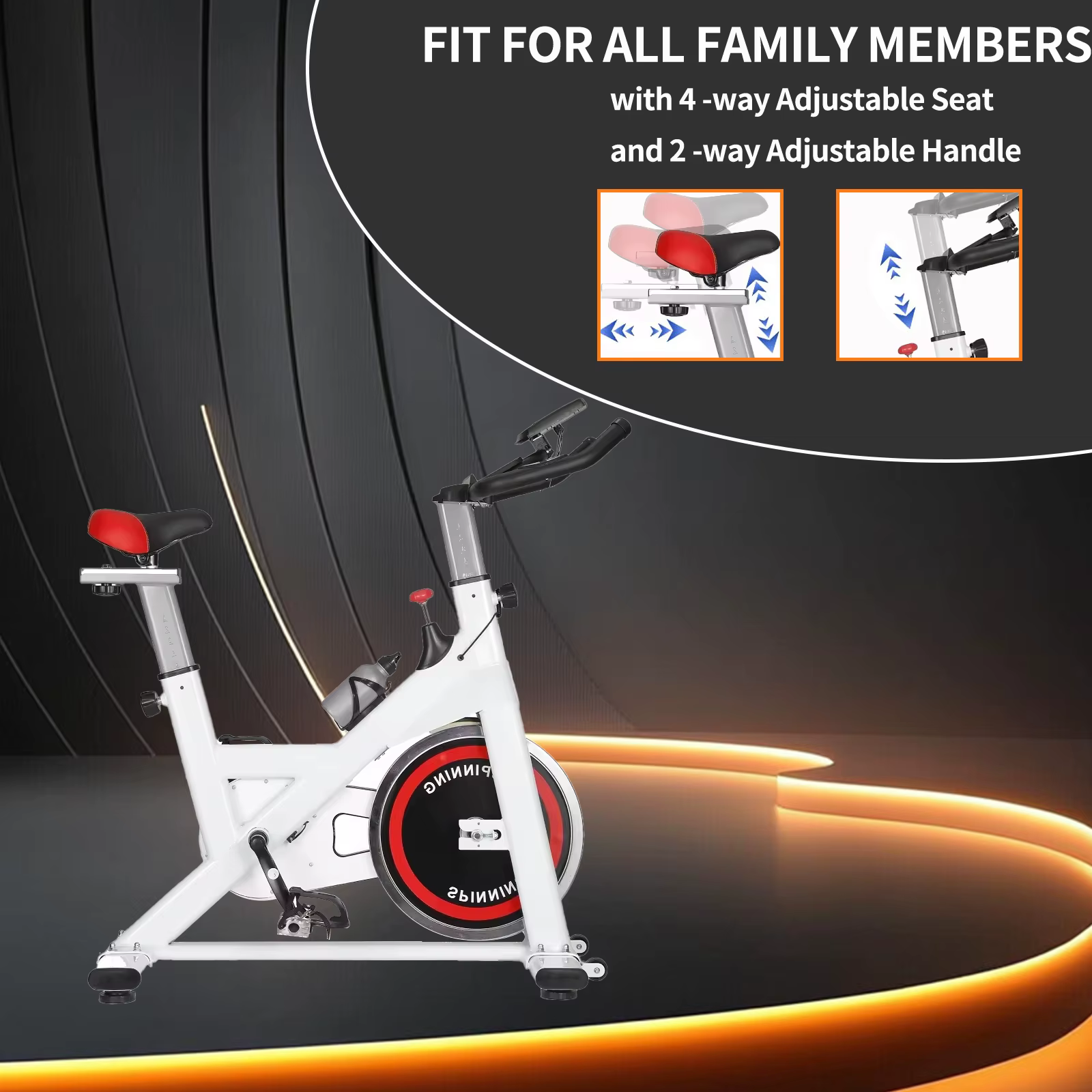 High Quality Gym Spin Bike Home Used Master Fitness Body Exercise Cycling Spinning Bike for Indoor — image 2