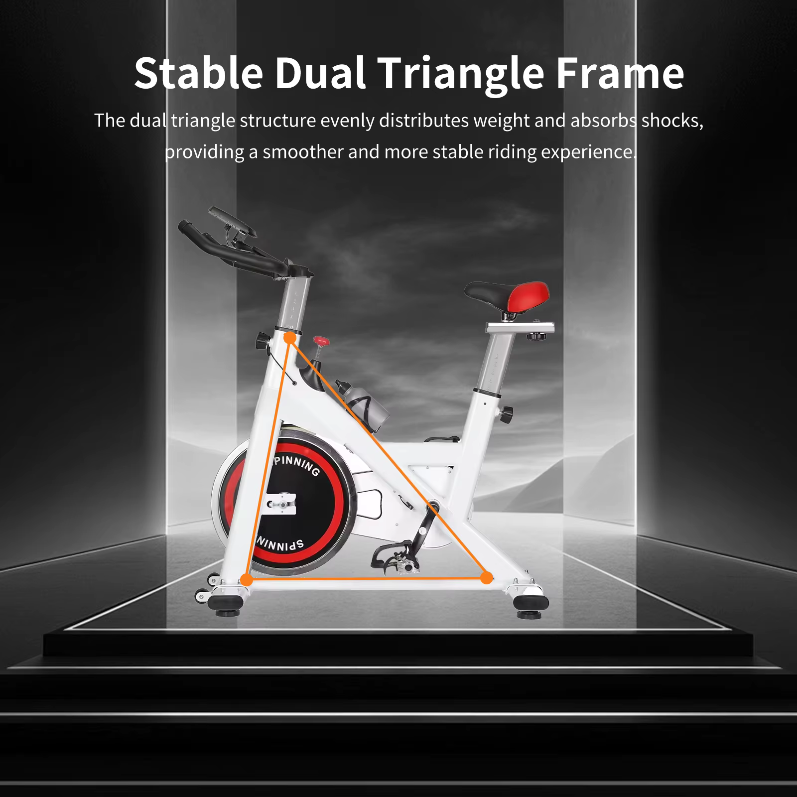 Adjustable Handlebars Commercial Fitness Equipment Indoor Cycling Spin Bikes — image 3