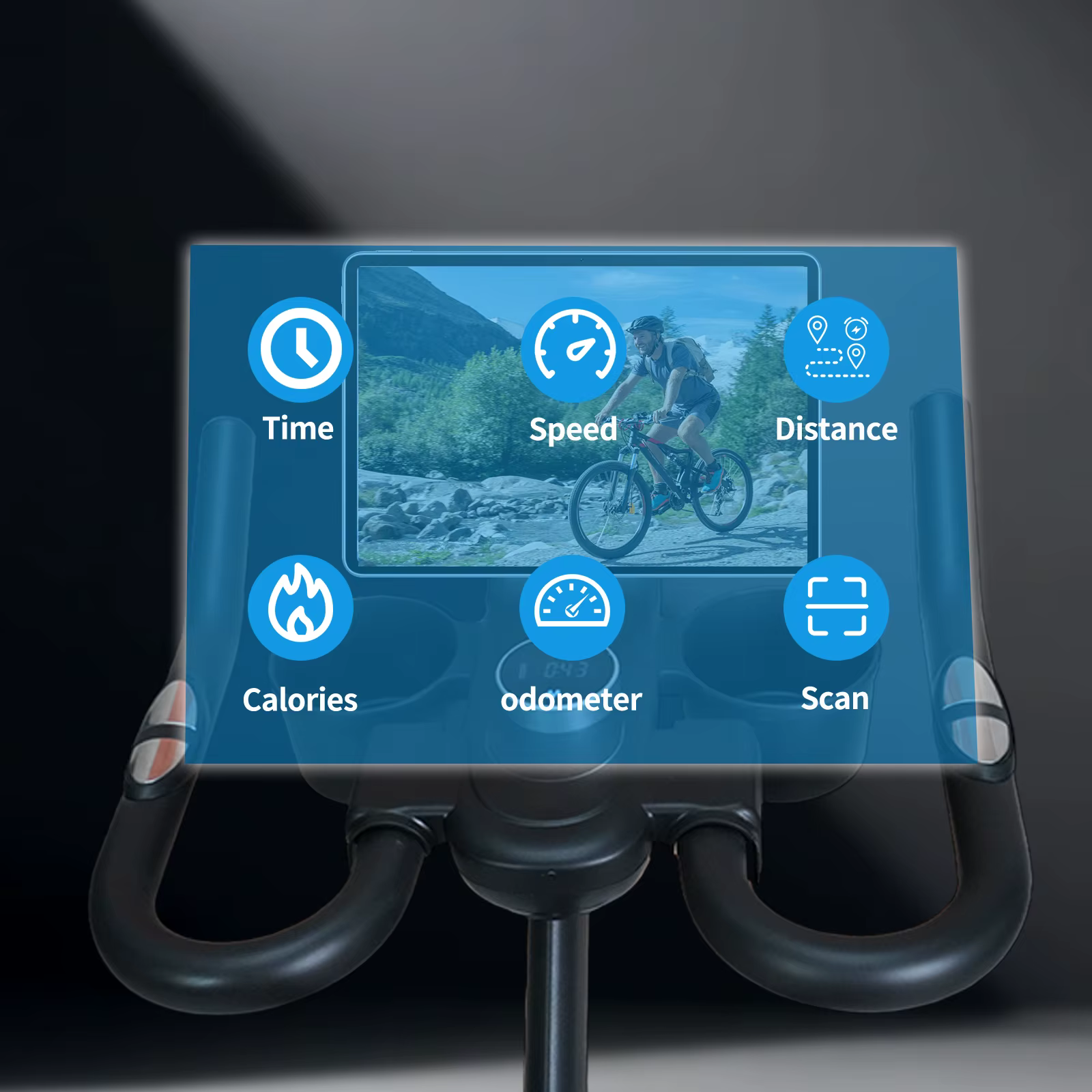 Custom logo Indoor Exercise Spin Bike Fitness Equipment Mobile Magnetic Spinning Bikes — image 3