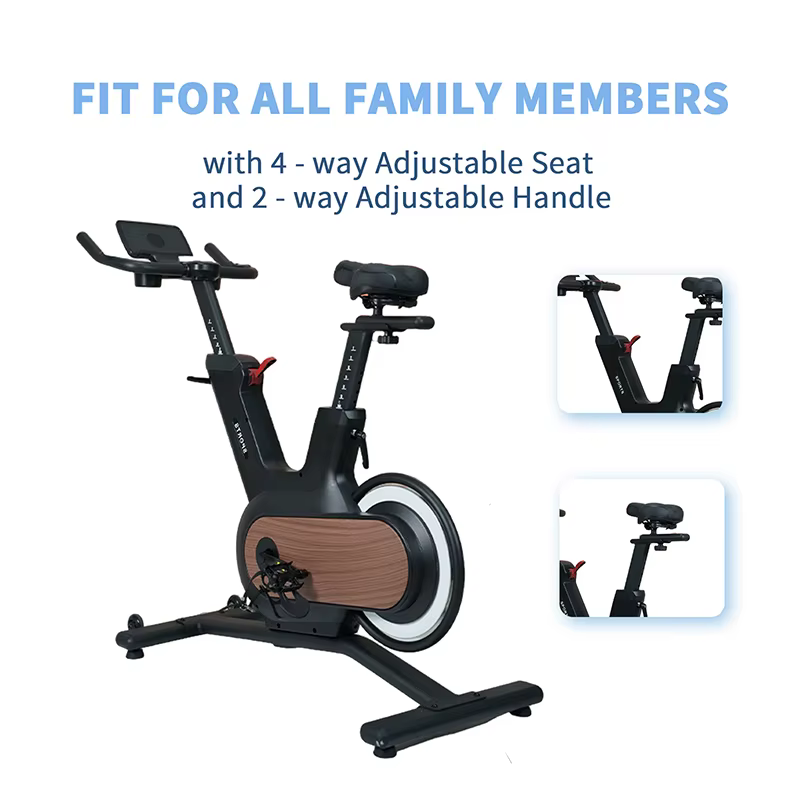 Oem Indoor Stationery Bicycle 10kgs Flywheel Fitness Equipment Magnetic Control Exercise Spinning Bikes — image 4