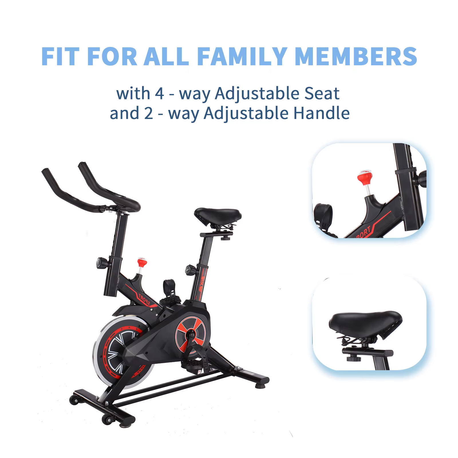 Household Spin Bike Bodybuilding Sports Equipment Exercise Indoor Cardio Fitness Cycling Spinning Bikes — image 4