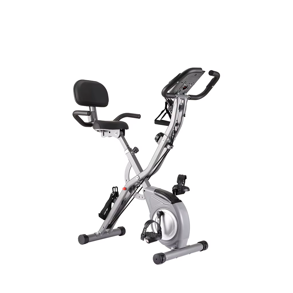 New Sale Exercise Bike Home Fitness Indoor Foldable Iron Body Exercise Bike for Women — image 5