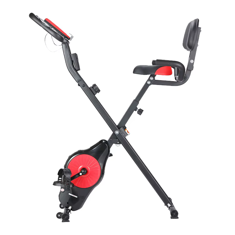 New Trend Product Folding Exercise Bike Indoor Stationary Adjustable Magnetic Exercise Bike — image 3