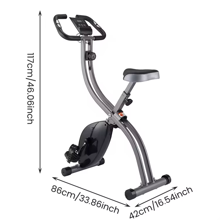 Premium Quality Indoor Folding Exercise Bike Home Gym Fitness Magnetic Cycling Exercise Bike — image 2