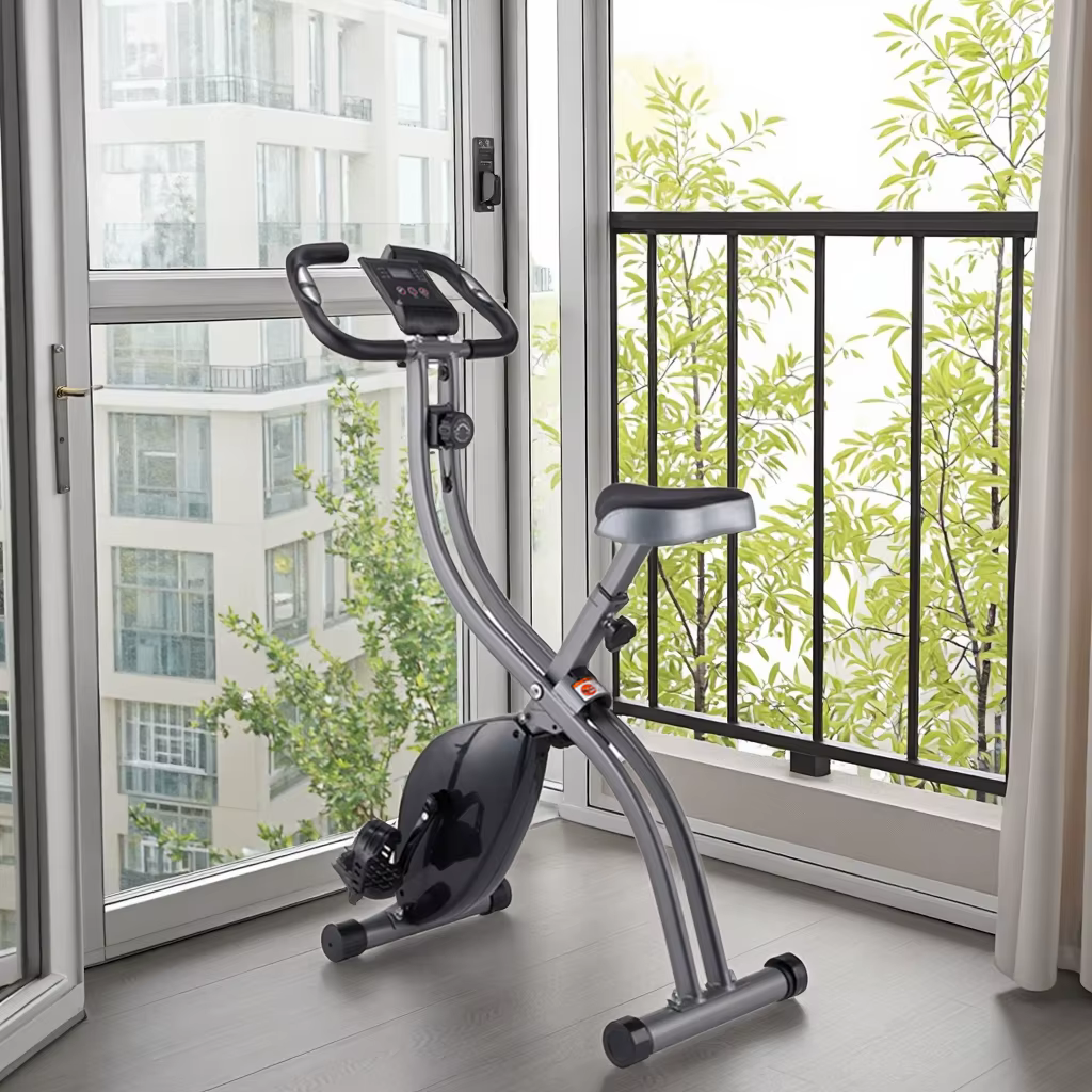 Premium Quality Indoor Folding Exercise Bike Home Gym Fitness Magnetic Cycling Exercise Bike — image 3