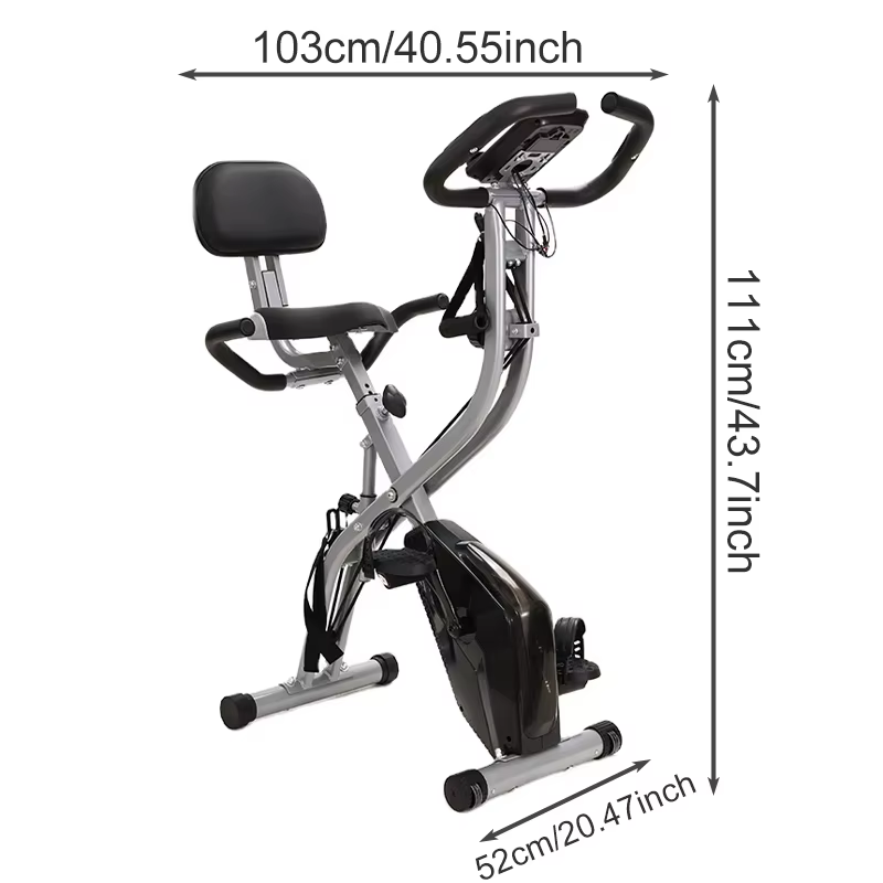 New Arrival Fitness Cycle Gym Exercise Bike Foldable Steel Frame Multifunctional Home Exercise Bike — image 2
