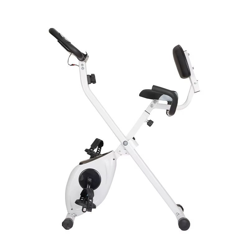New Sale Stationary Magnetic Wheel Bicycle Indoor Fitness Equipment Folding Exercise X Bikes — image 5