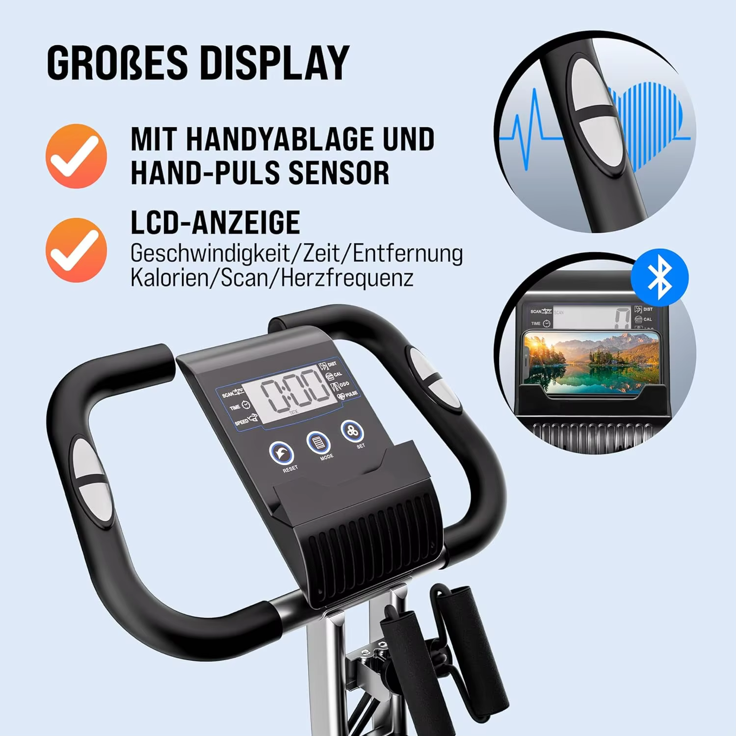 Top Ranking Products Foldable Stationary Bike Gym Fitness Equipment Exercise Bikes for Home Gym — image 5