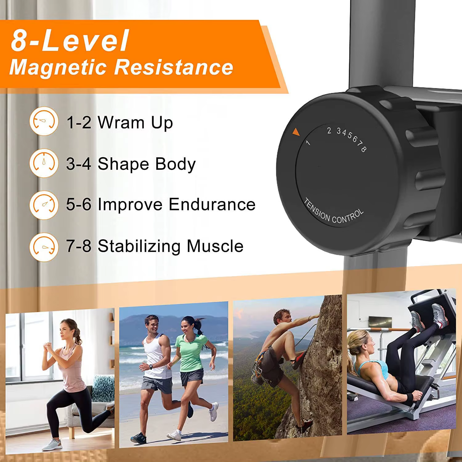 Factory Price Magnetic Folding Exercise Bike Home Gym Cardio Training Fitness Stationary X Bikes — image 5
