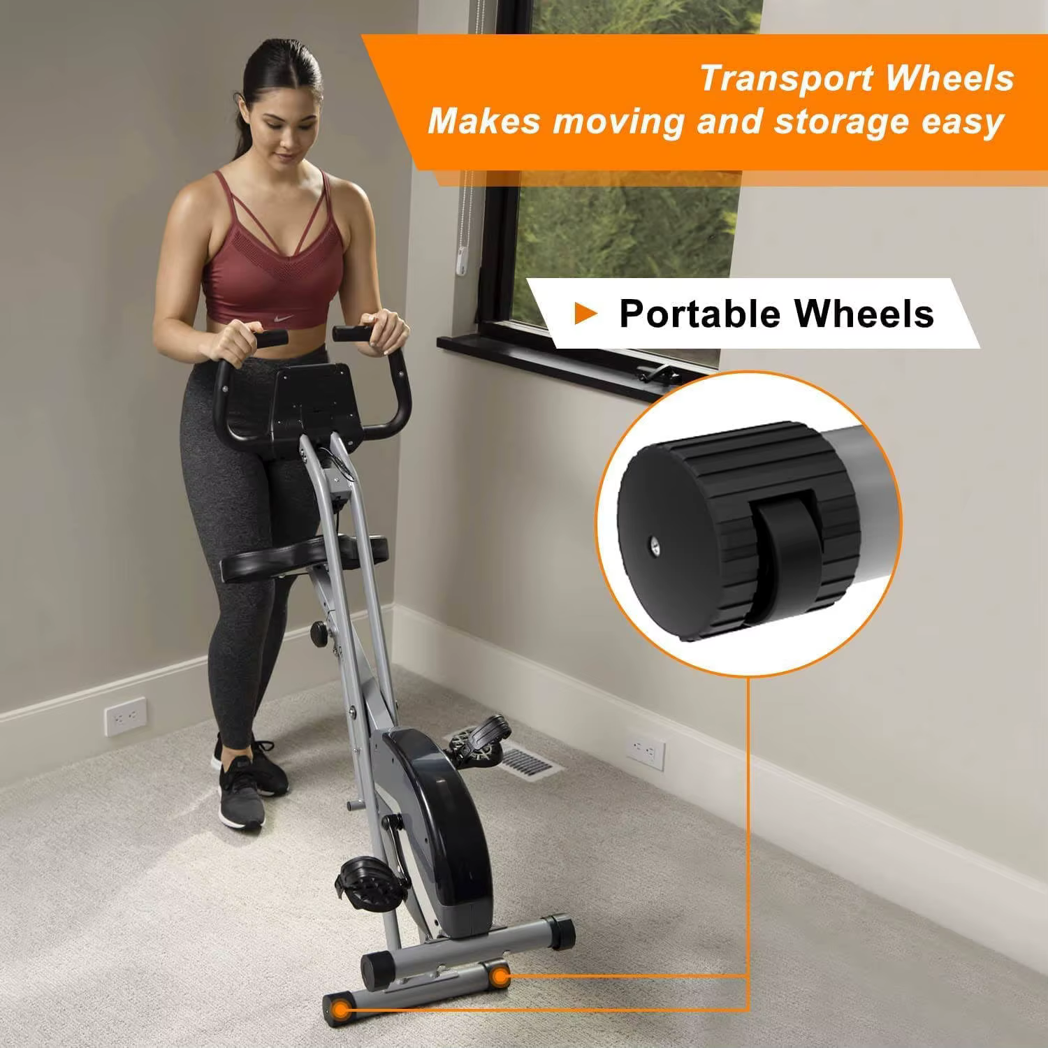 Factory Price Magnetic Folding Exercise Bike Home Gym Cardio Training Fitness Stationary X Bikes — image 6