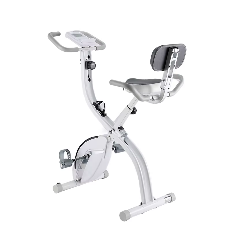 New Design Home Gym Exercise Stationary Bike 8 Level Magnetic Resistance Folding Exercise Bikes — image 6