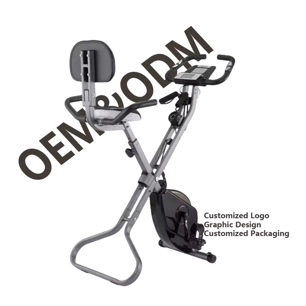 High Quality Magnetic Exercise Bike Cardio Training Upright Stationary Folding Fitness Bikes — image 2