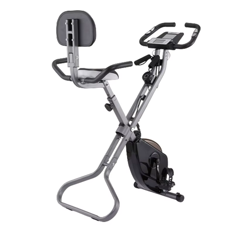 High Quality Magnetic Exercise Bike Cardio Training Upright Stationary Folding Fitness Bikes — image 3