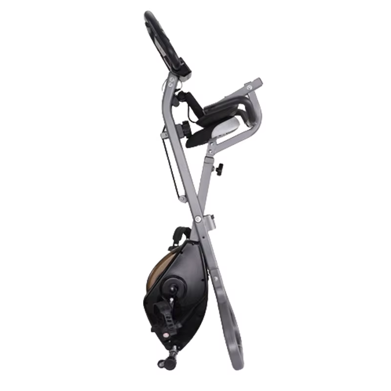 High Quality Magnetic Exercise Bike Cardio Training Upright Stationary Folding Fitness Bikes — image 4
