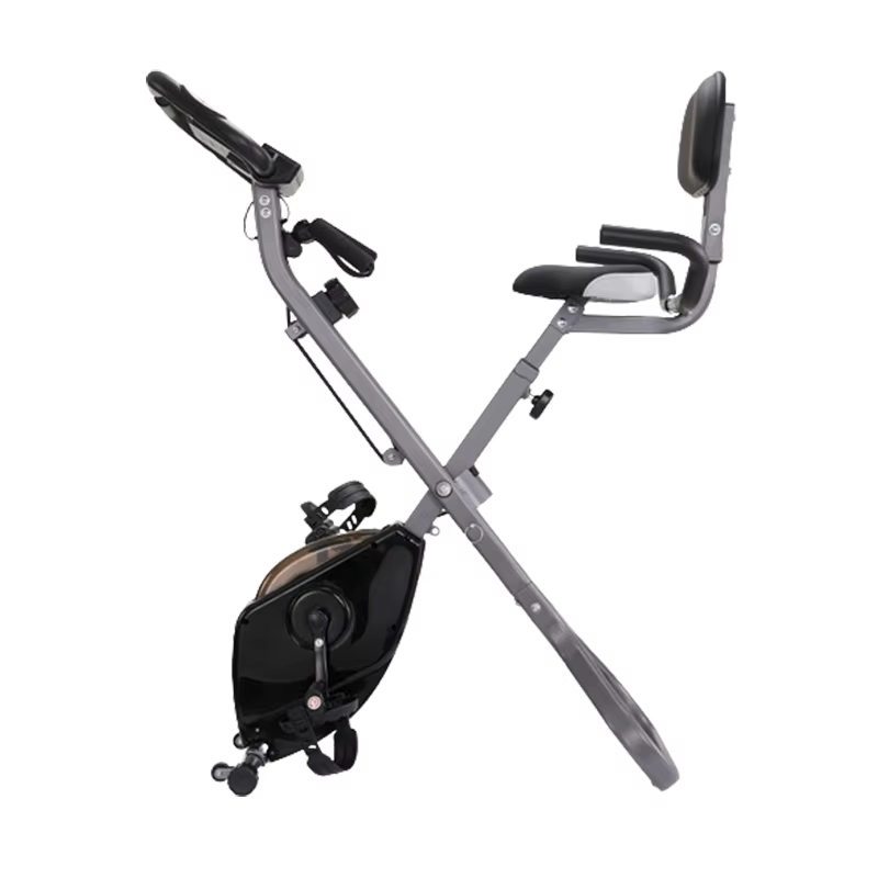 High Quality Magnetic Exercise Bike Cardio Training Upright Stationary Folding Fitness Bikes — image 5