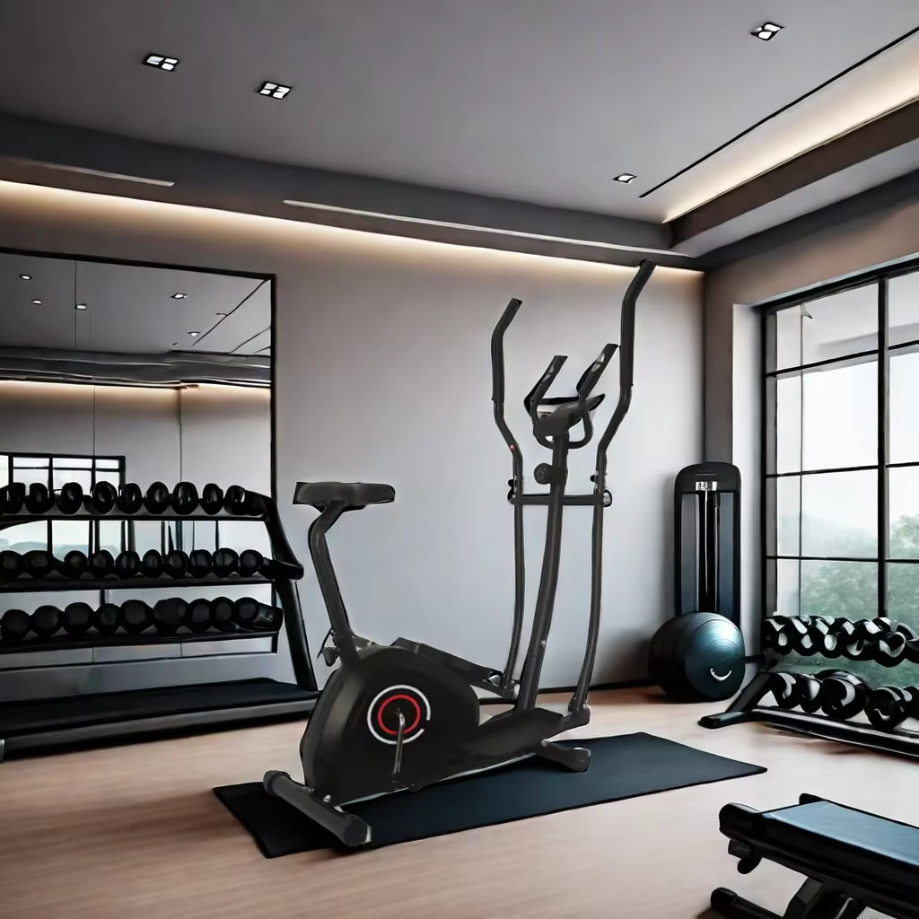 Best Sale Indoor Elliptical Machine Magnetic Bike Body Fat Elliptical Trainer With Seat — image 2
