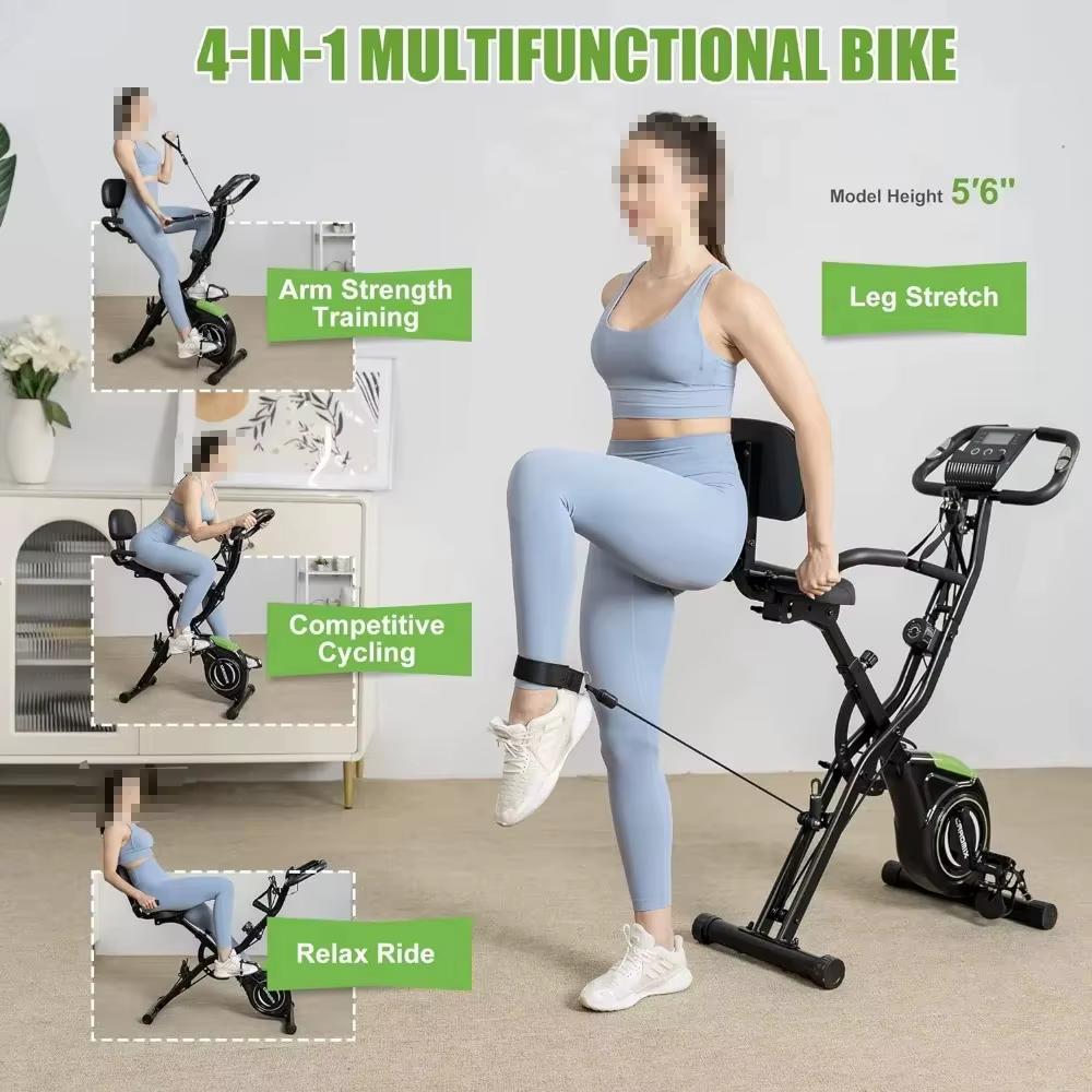 New Sale Home Gym Equipment Sport Exercise Bike Magnetic Cardio Training Folding Exercise Bikes — image 6