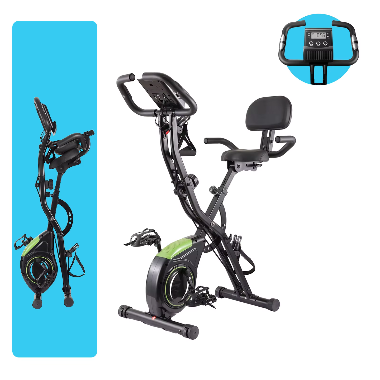 New Arrival X-Bike Indoor Home Stationary Exercise Bike Folding Magnetic Fitness Cardio Training Exercise Bikes — image 5