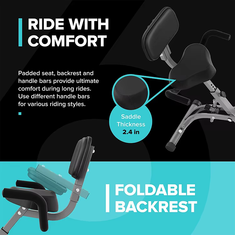 Factory Price Foldable  Exercise Bike Home Fitness Gym Stationary Family Exercise Bikes — image 4