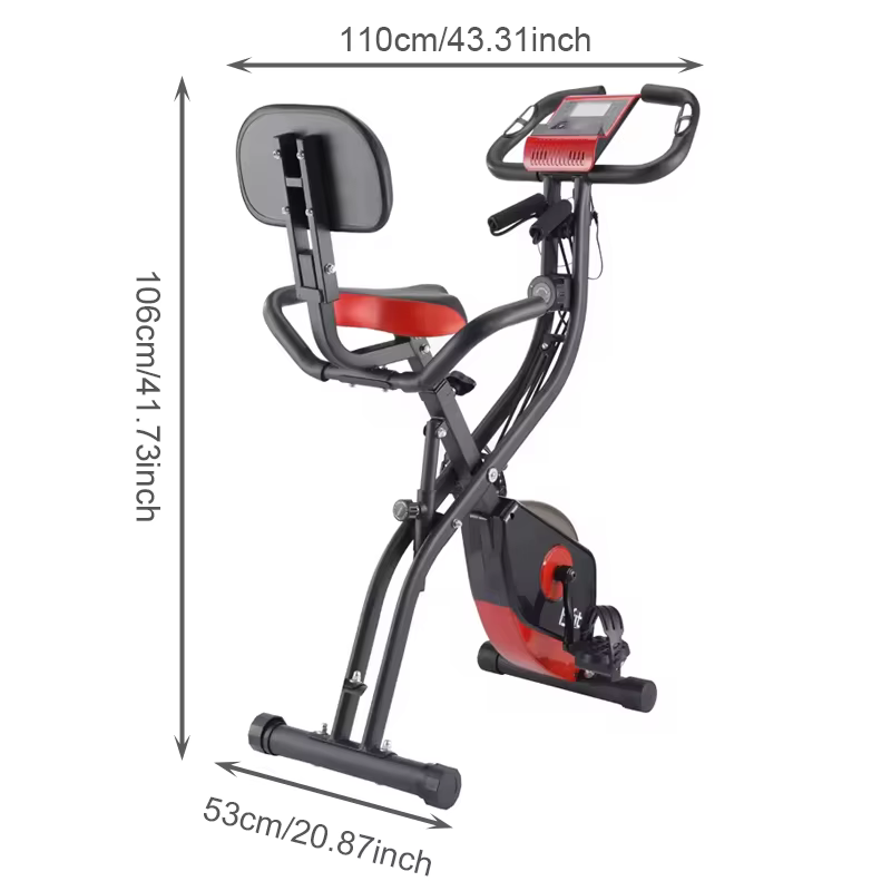 Factory Direct Sale Exercise Foldable Indoor Steel Magnetic Resistance Cycling Bike for Home Fitness — image 2