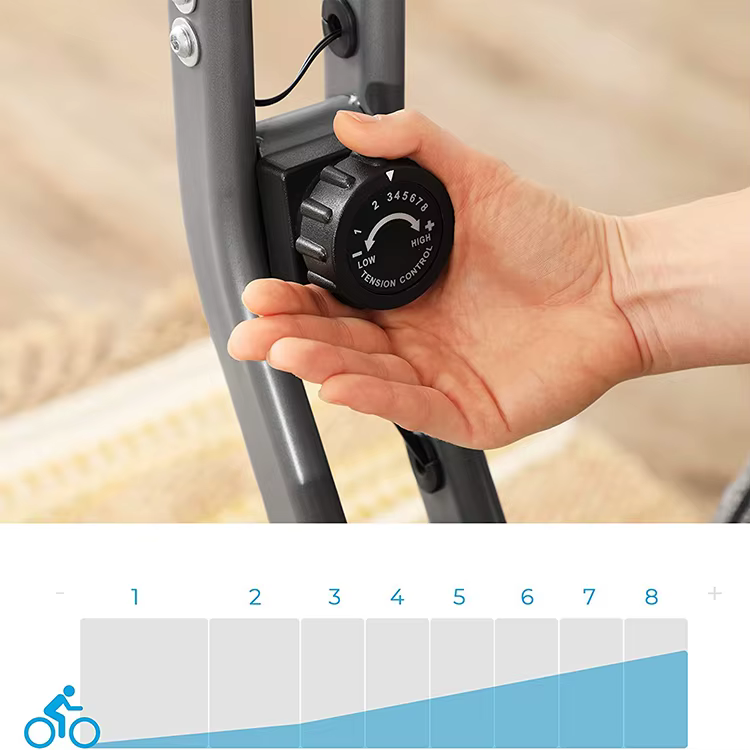 Factory Wholesale Foldable Fitness Equipment ABS Material Indoor Home Gym Magnetic Resistance Exercise Bike — image 3