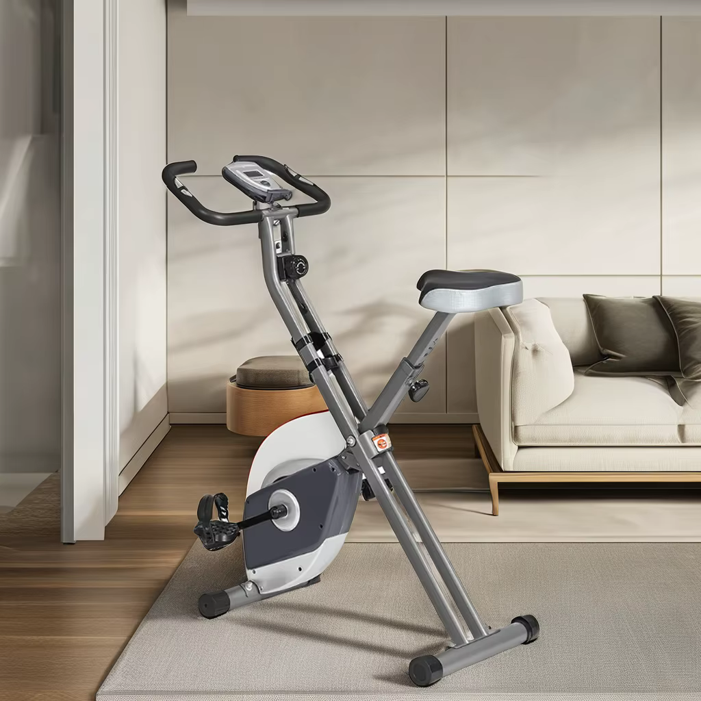 Factory Wholesale Foldable Fitness Equipment ABS Material Indoor Home Gym Magnetic Resistance Exercise Bike — image 6
