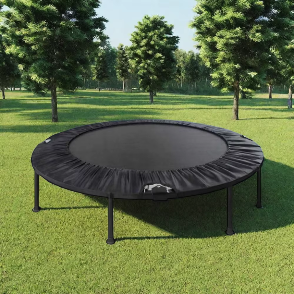 Unisex 40inch Mini Trampoline Low Price Foldable Fitness Exercise Stainless Steel Polypropylene Cloth Nylon Outdoor Jumping Gym — image 5